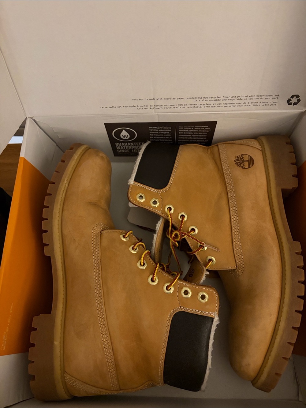 Timberland Wheat/Tan Nubuck Men's Lace-Up Boots